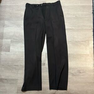 George 32x30 men’s dress pants, black with stripes.